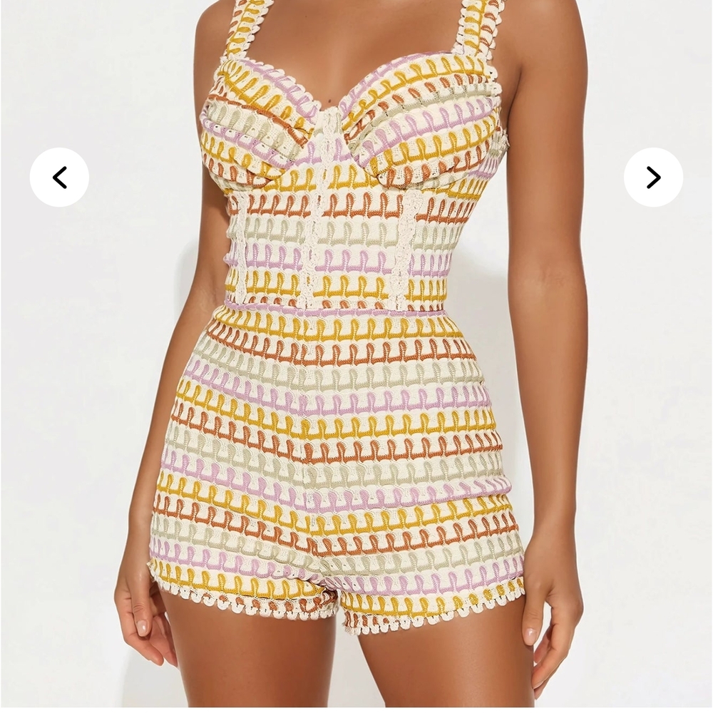 Fashion Nova Multicolor Patterned Jumpsuit